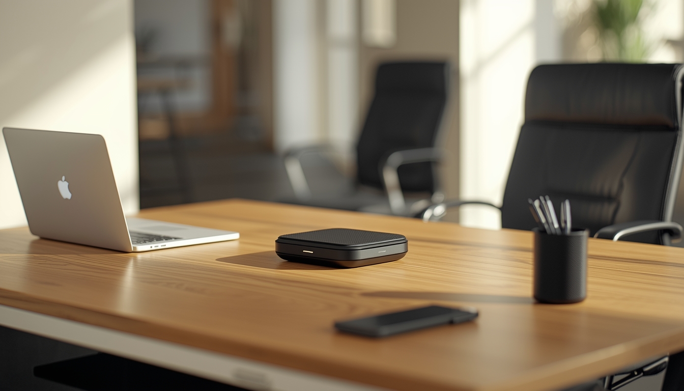 Glexironoxxle desk scene for product context